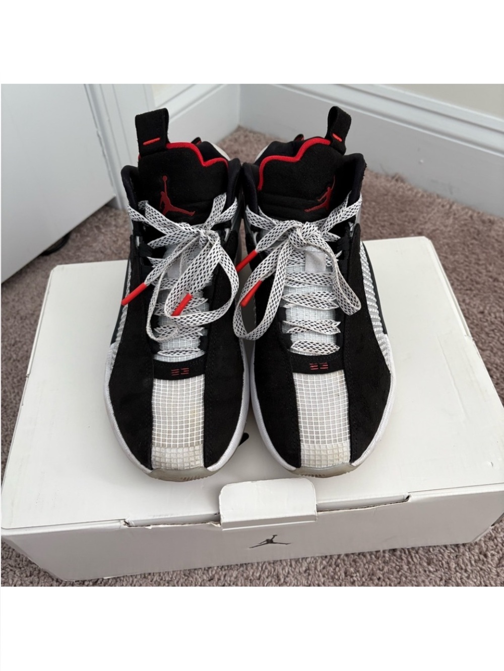 Jordan Air Jordan XXXV (GS) Black White with Red Accents